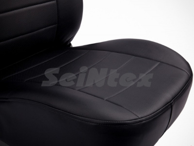 Subaru XV (12–17) Чехлы на сиденья (экокожа), цвет - чёрный